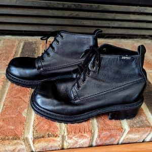 Espirt black low cut boots women's size 7.5